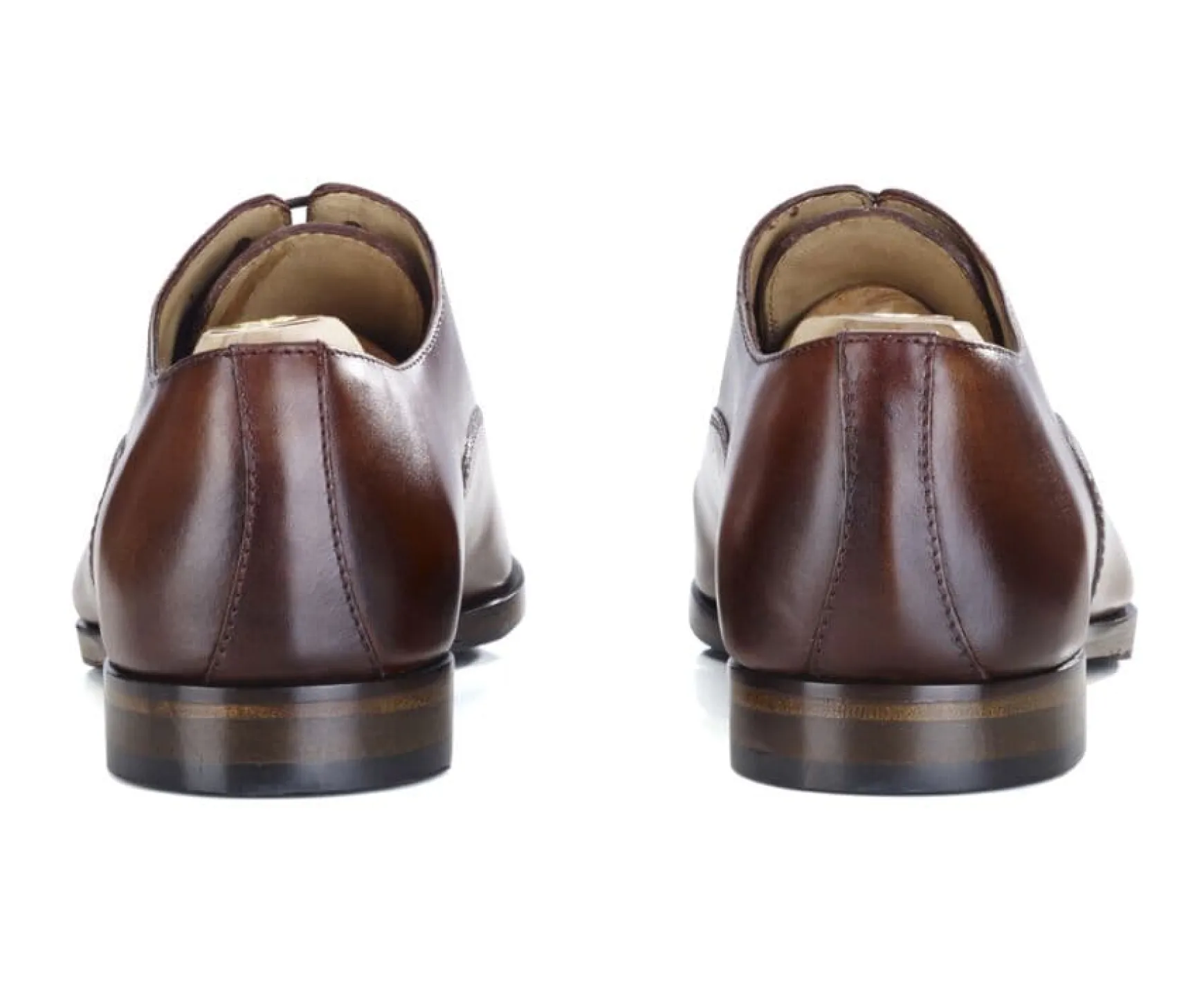 Bexley Oxford Shoes | Oxford Shoes - Rubber Pad - Tremezzo Patin | Patina Cognac