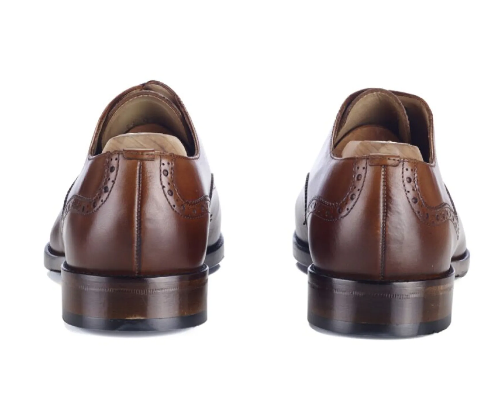Bexley Oxford Shoes | Oxford Shoes - Rubber Pad Hilcott Patin Patina Cognac