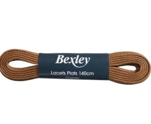 Bexley | 2 Pairs Of Cognac Shoelaces For Men'S High Top Trainers Brown Cognac