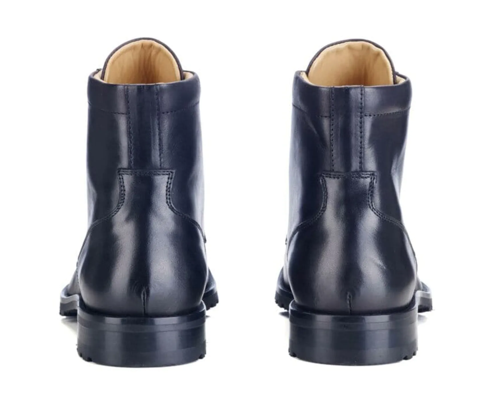 Bexley Comfort Shoes | Patina Black Lace-Up Derby Boots Bardfield Black With Patine