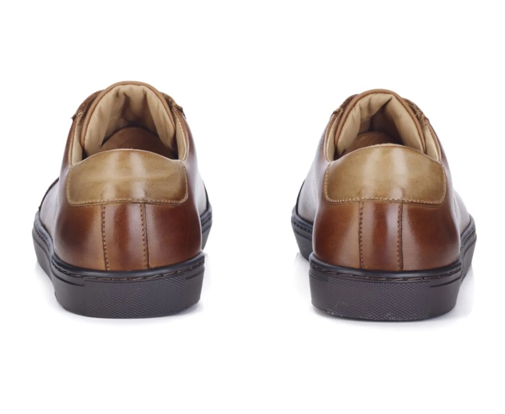 Bexley Trainers & Sneakers | Patina Chestnut Men'S Leather Trainers - Inglewood | Dark Chestnut