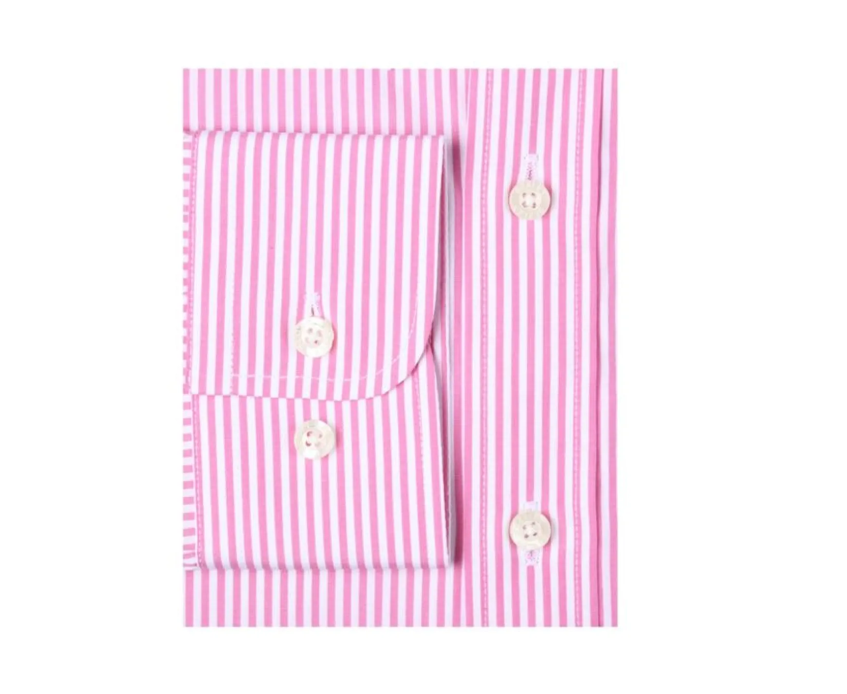 Bexley | Pink And White Striped Cotton Shirt Maximilien Light Pink And White