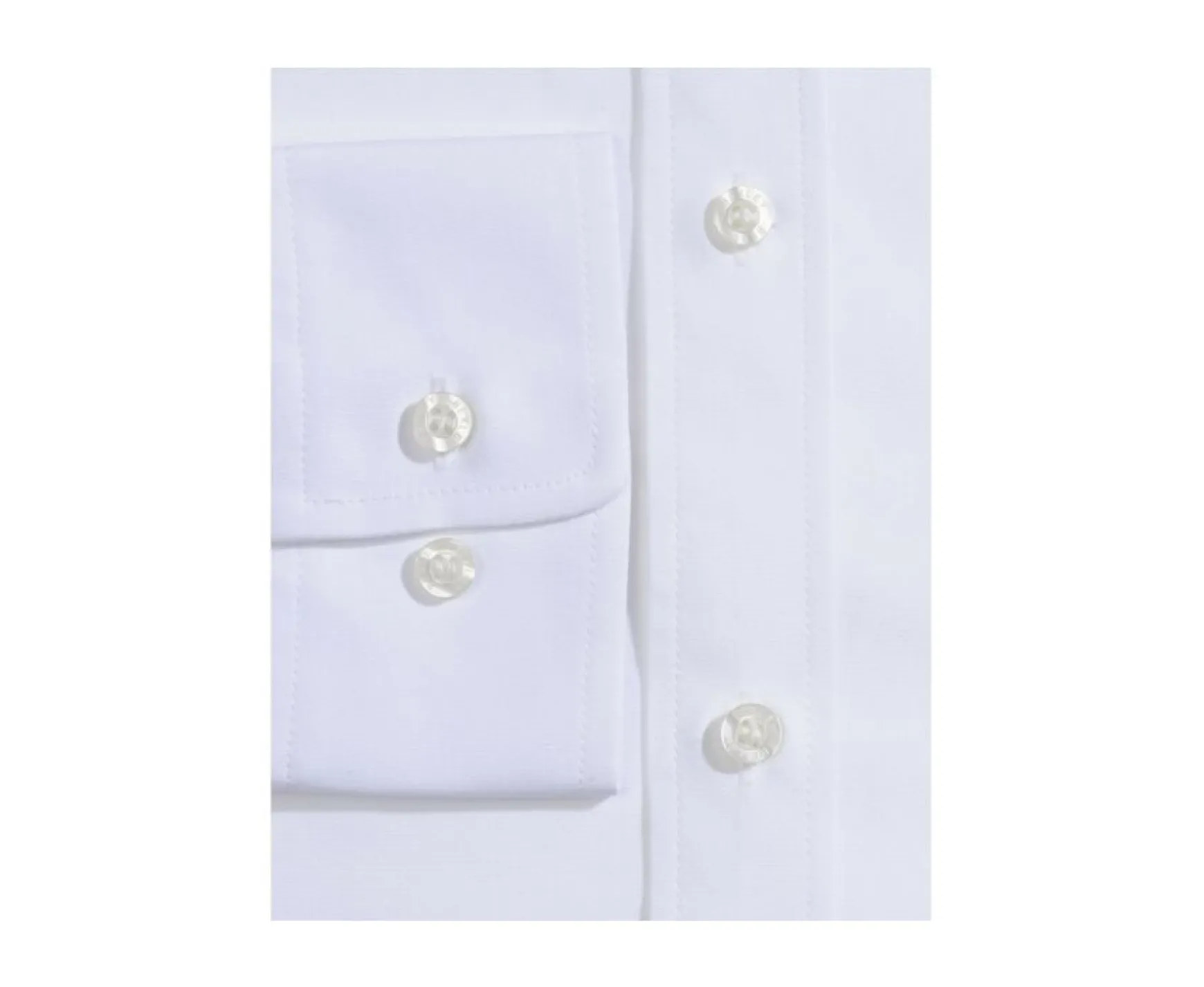 Bexley | Poplin Cotton Shirt - Straight Collar Louis White