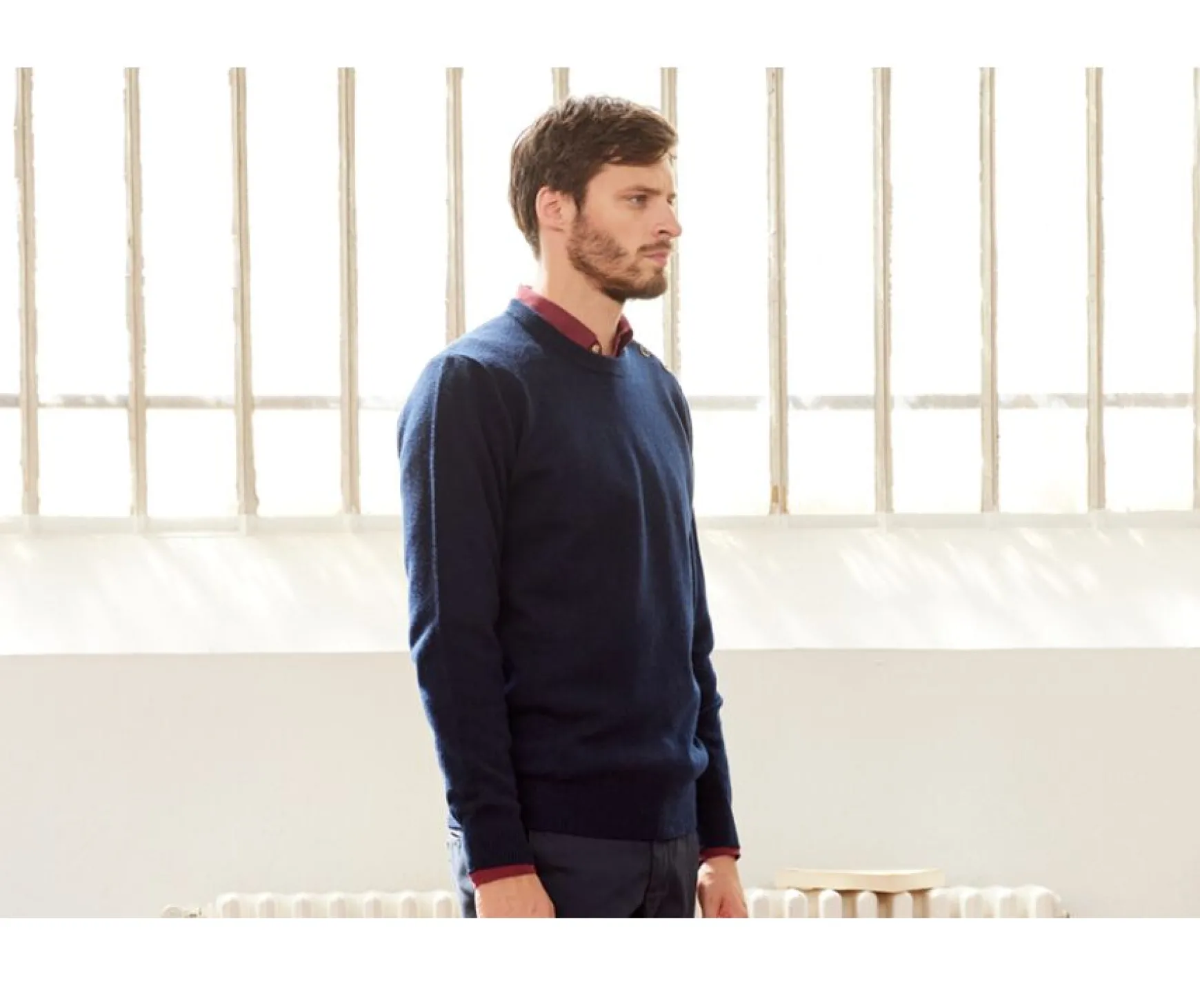 Bexley | Sailor Wool Jumper Konnor Navy Blue