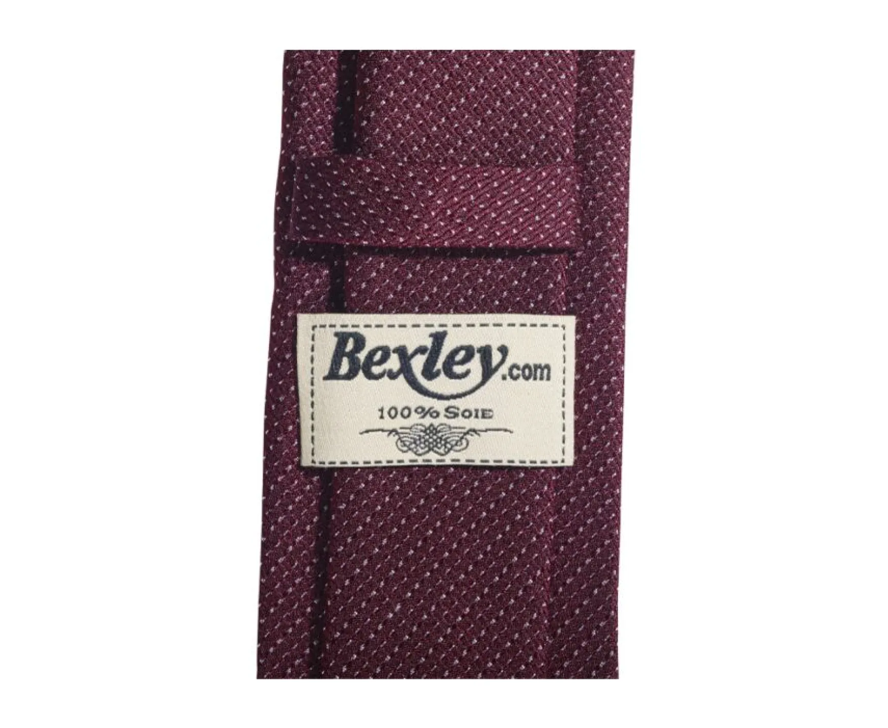 Bexley | Silk Tie Burgundy And White
