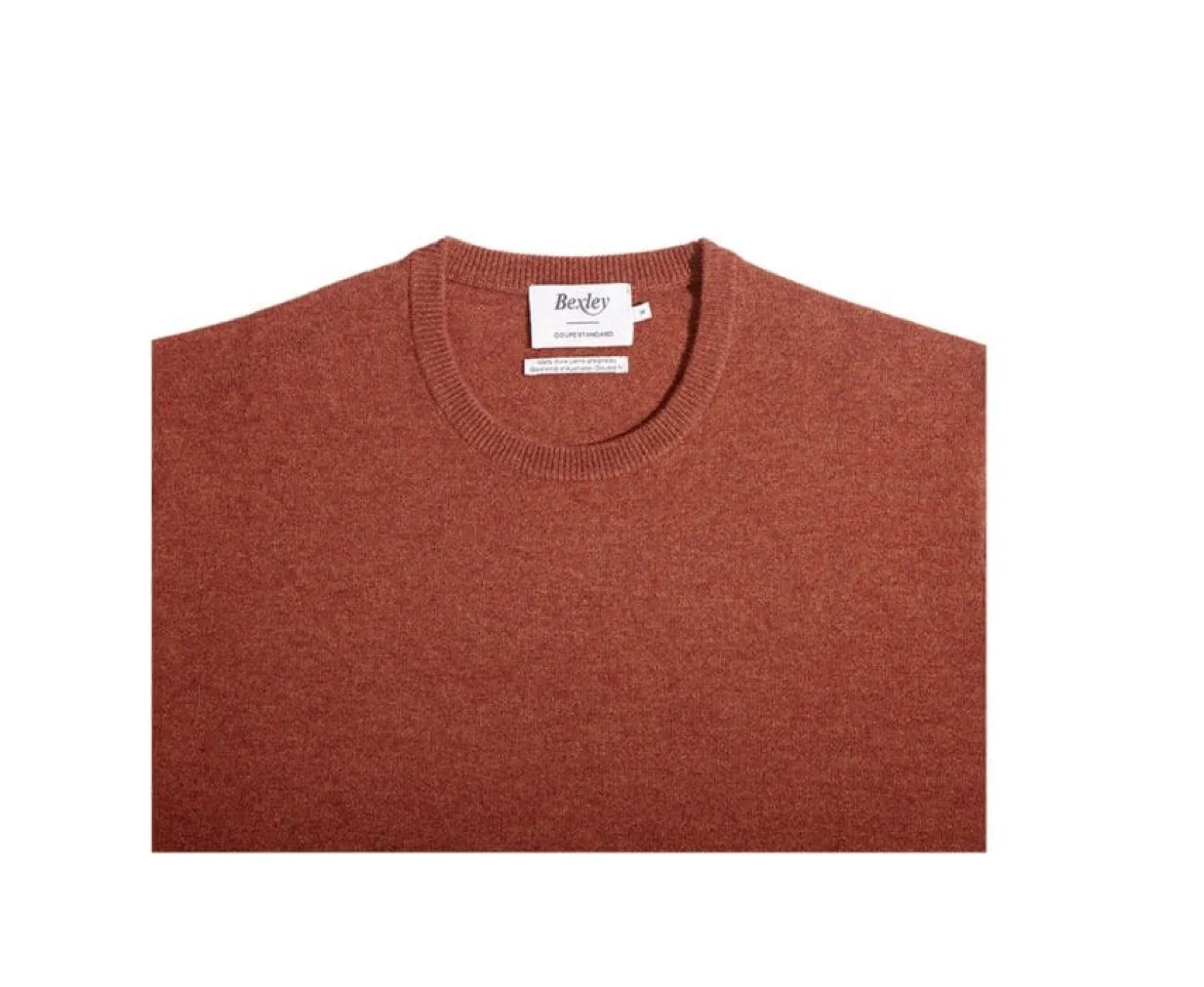 Bexley | Spice Melange Round-Neck Wool Jumper - Conan | Melange Spice