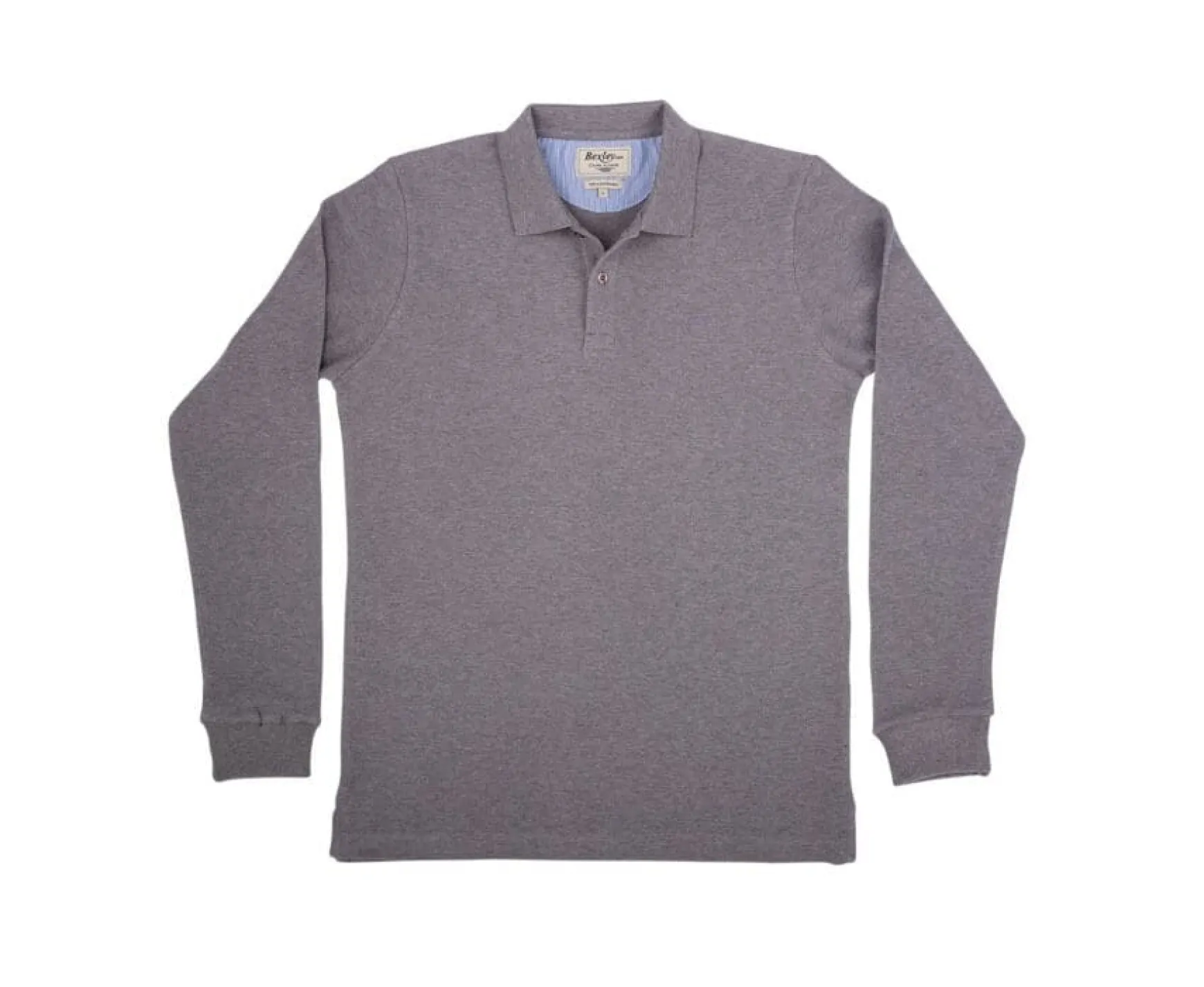 Bexley Long Sleeves Polo Shirts | Taupe Melange Men'S Long Sleeve Polo Shirt Andy Ii Ml Light Taupe Melange