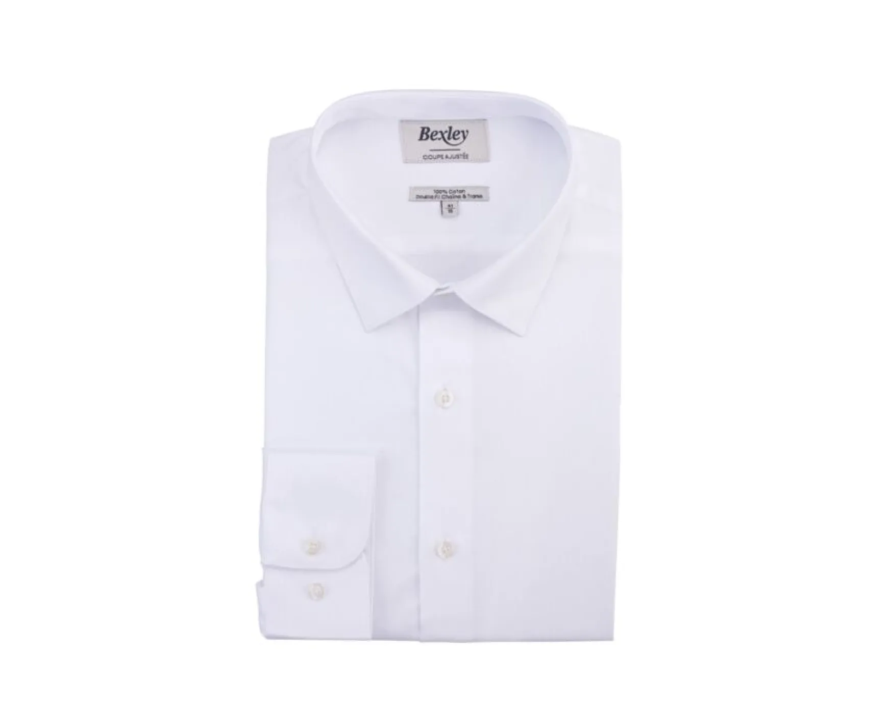 Bexley | Twill Cotton Shirt Caubert White