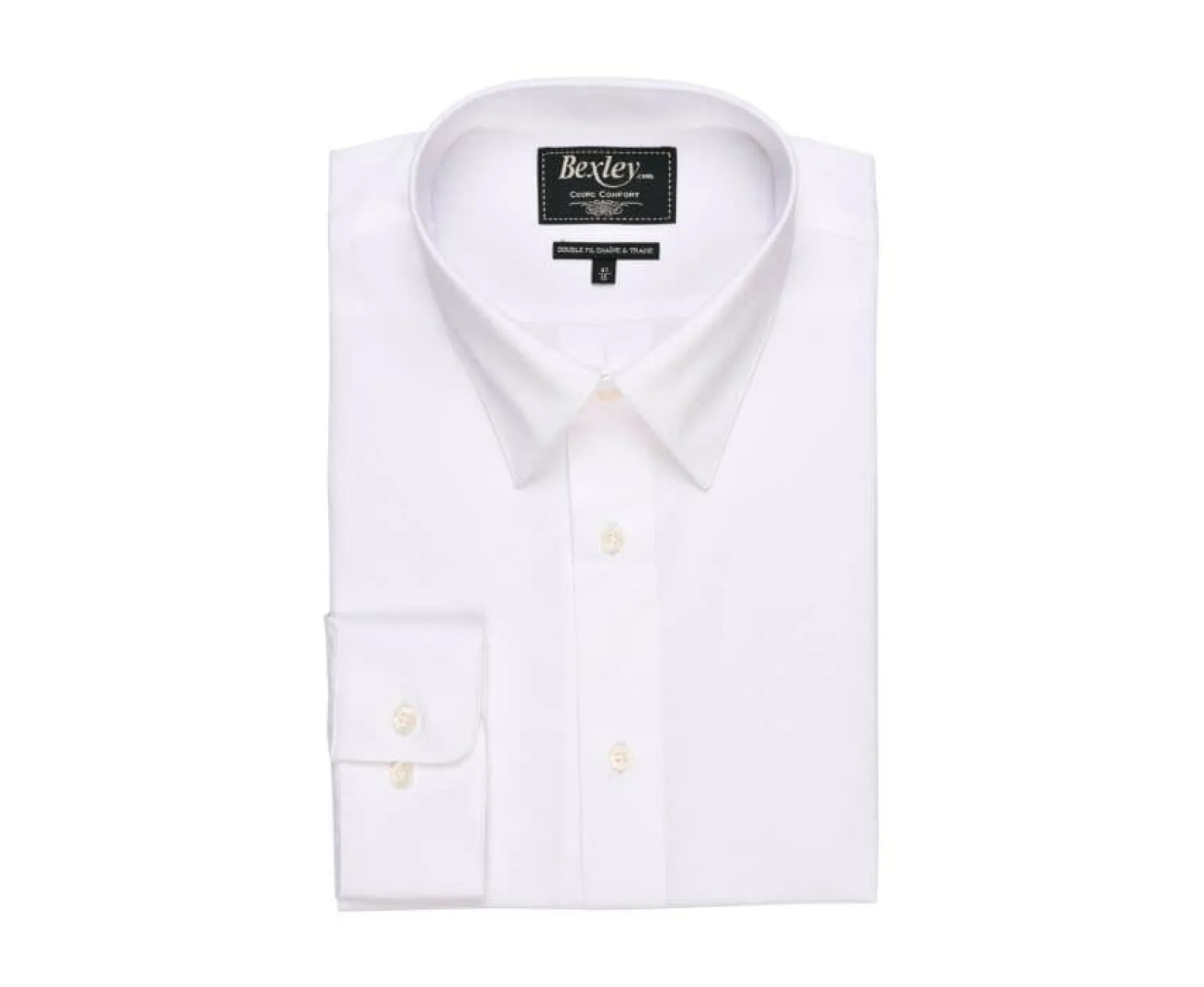 Bexley | Two Ply Cotton Shirt Albert Classic White