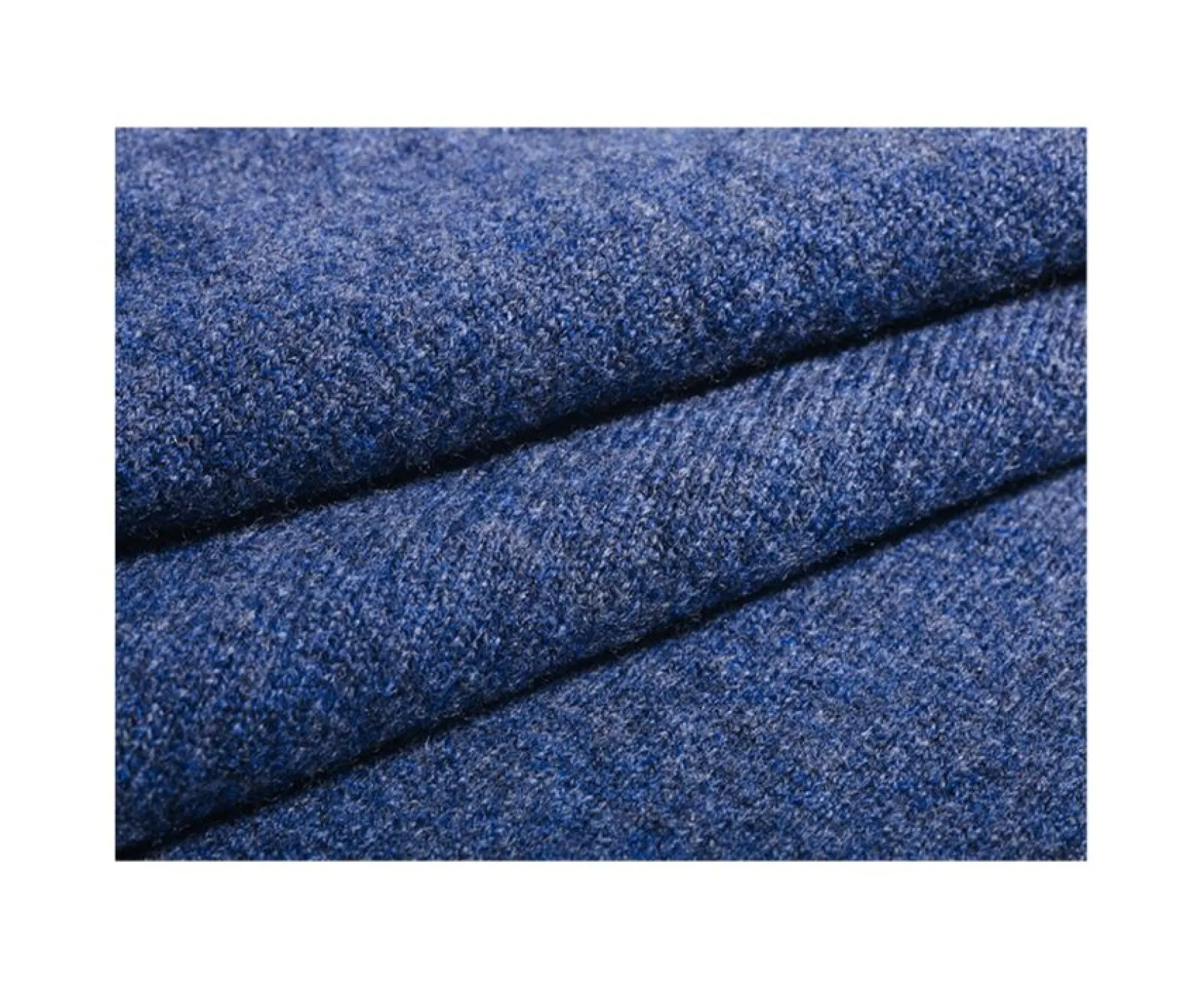 Bexley | V-Neck Wool Jumper Elian Dark Blue Melange