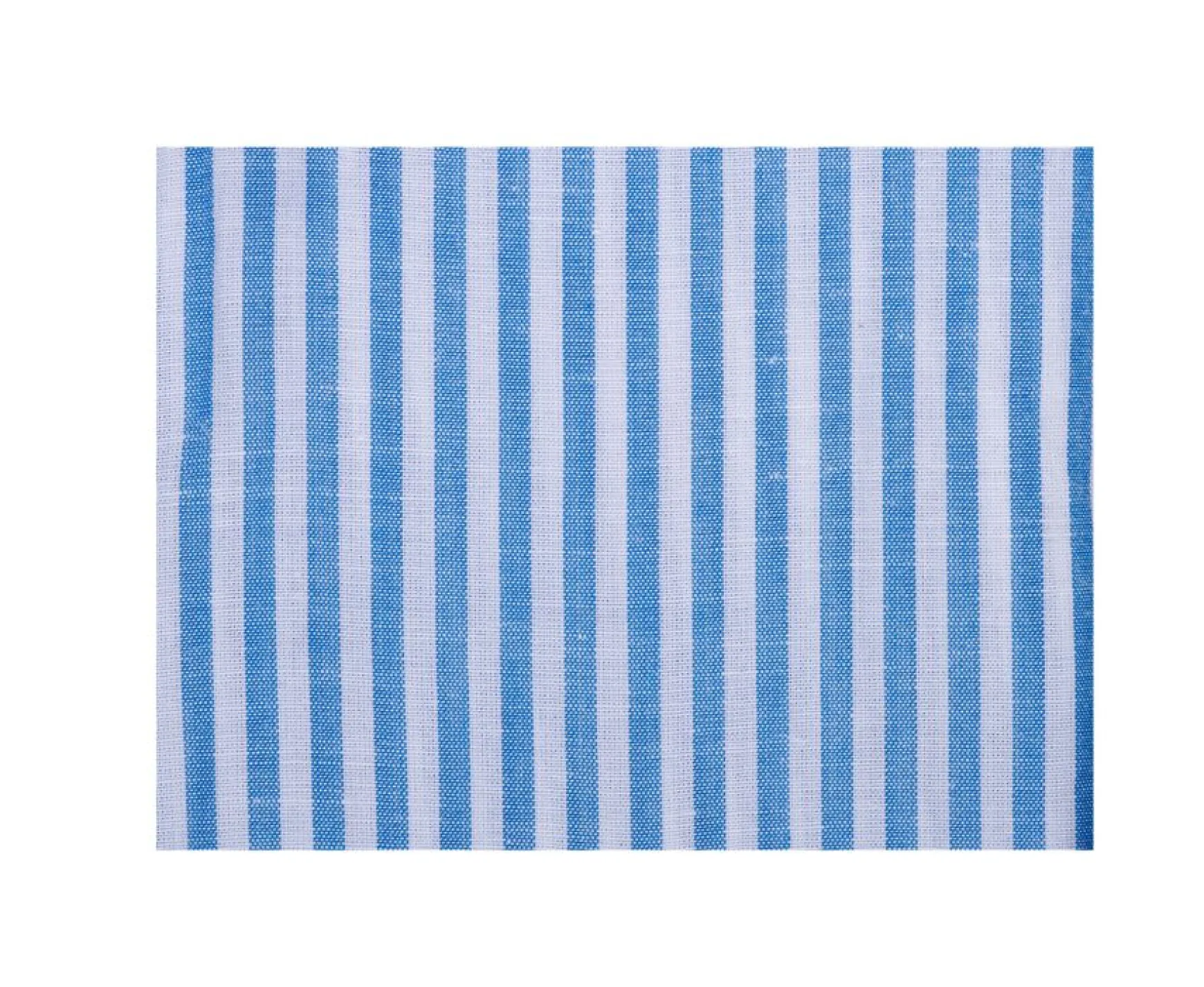 Bexley | White And Blue Striped Cotton Linen Shirt Valoire Blue And White