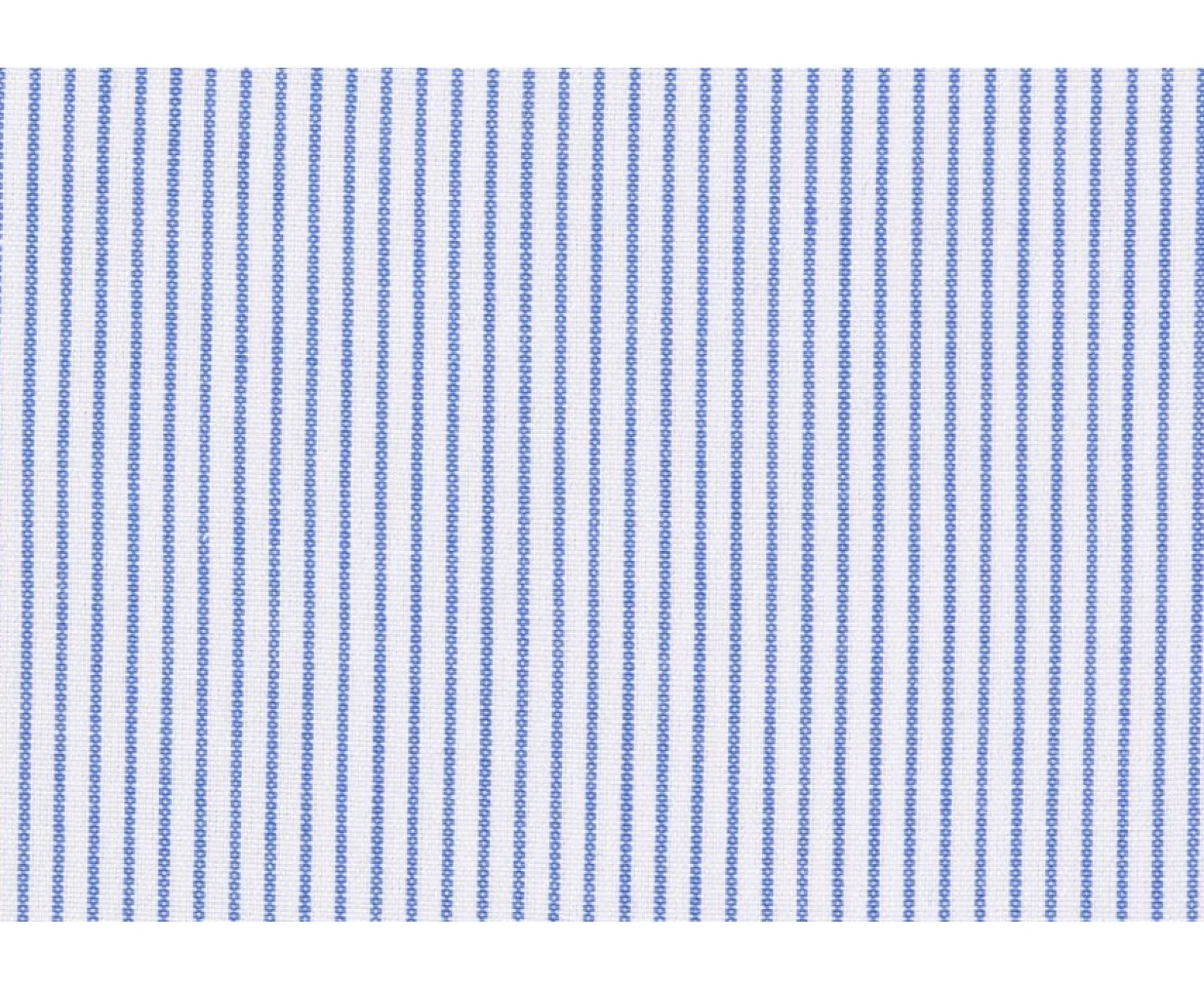 Bexley | White Cotton Shirt With Blue Stripes Clement Blue And White