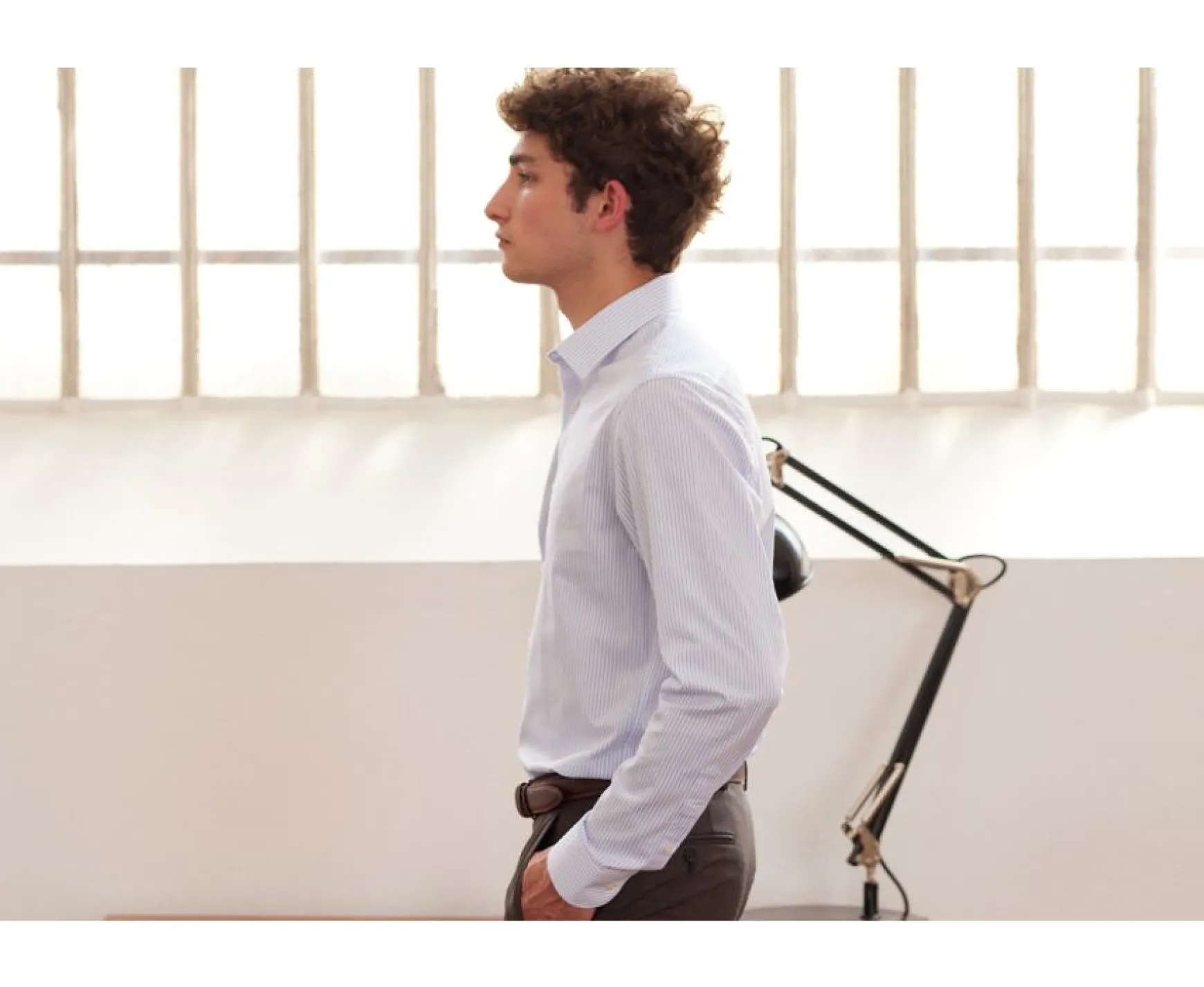 Bexley | White Shirt With Light Blue Stripes - Geoffroy | Light Blue And White