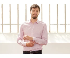 Bexley | White Shirt With Red Stripes Geoffroy White And Red