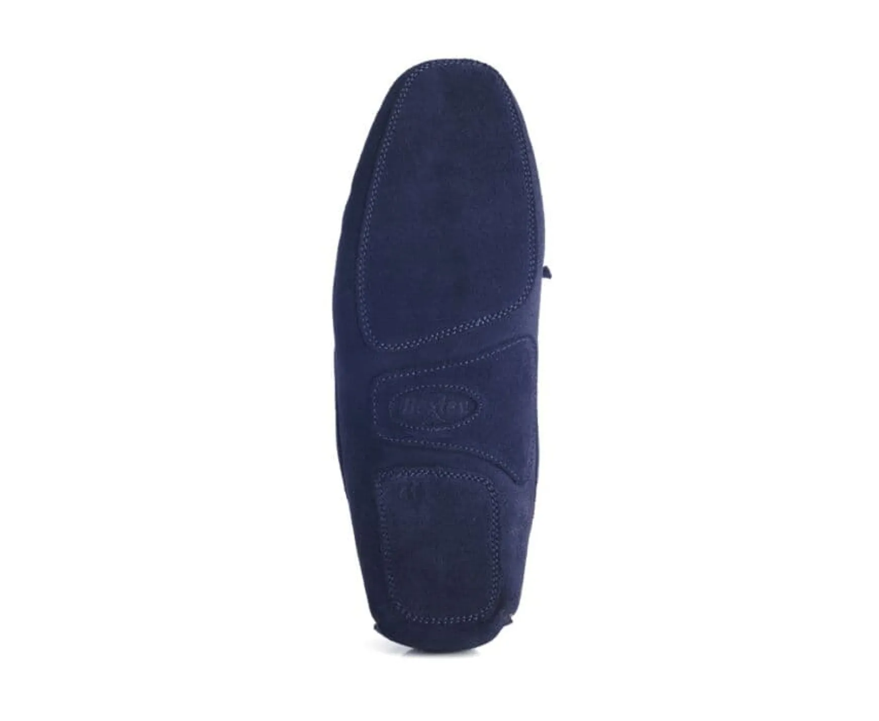 Bexley | Wool Lining Moccasin Slippers Navy Suede