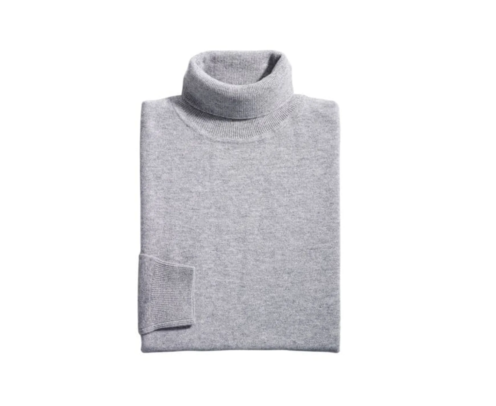 Bexley | Wool Roll-Neck Jumper Emeric Grey Melange