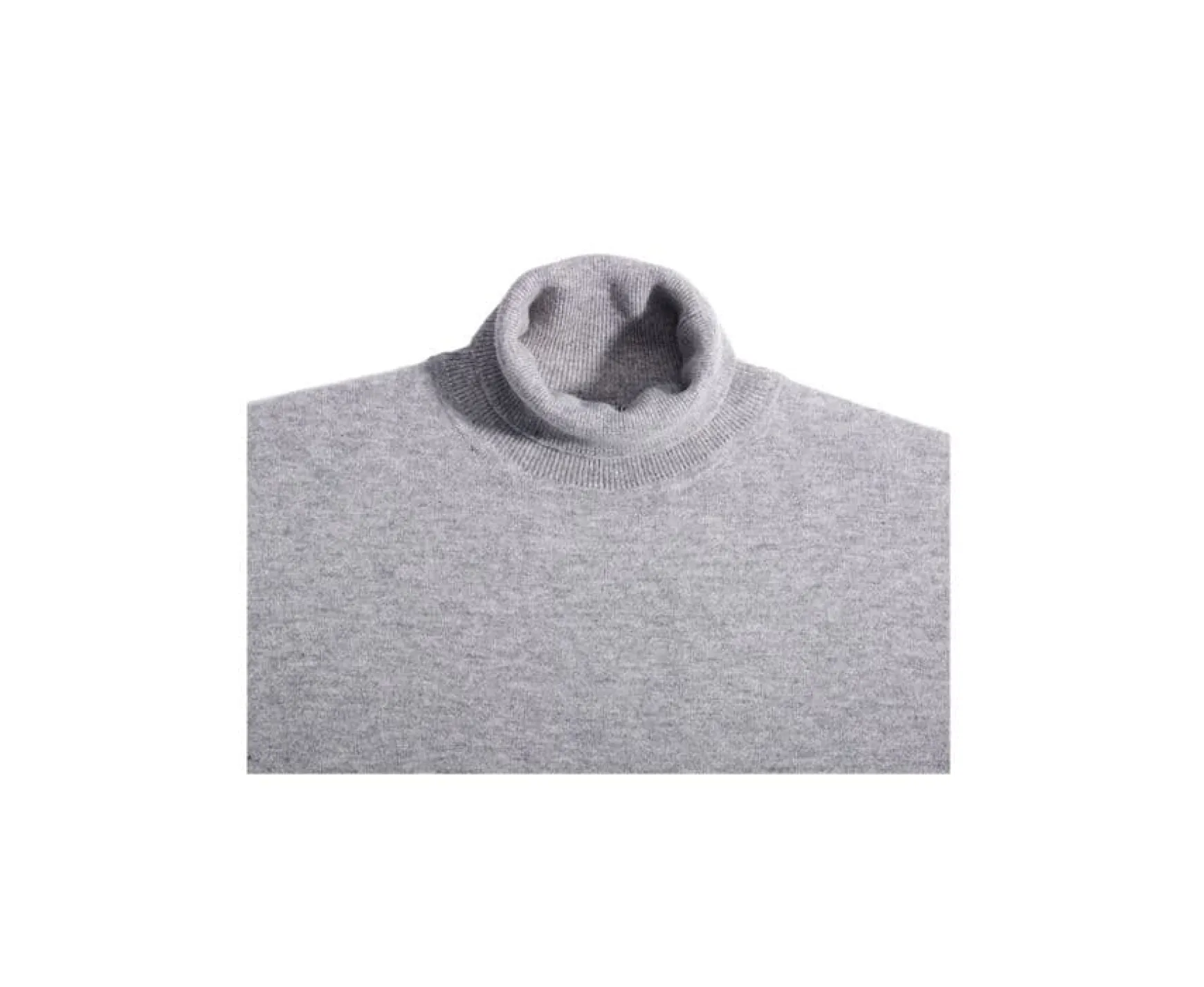 Bexley | Wool Roll-Neck Jumper Emeric Grey Melange