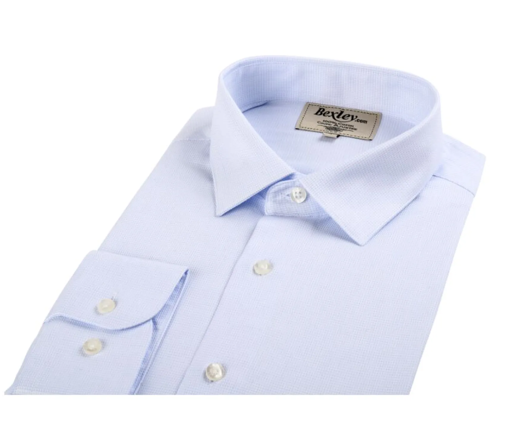 Bexley | Woven Poplin Cotton Shirt Fiacre White